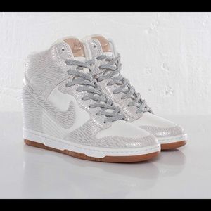 Nike dunk sky hi platform wedge sneakers